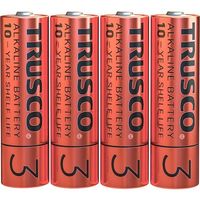 トラスコ中山 TRUSCO アルカリ乾電池10年 単3 (4本入) TLR6GPL-4S 1パック(4本) 394-2336（直送品）