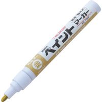 TJMデザイン タジマ 高耐久ペイントマーカー ゴールド 中字・丸芯 KPEM-GLD 1本 266-8976（直送品）