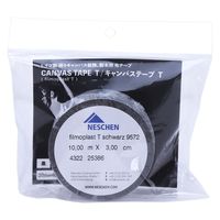 Neschen キャンバステープ T 30mm幅×10m巻 黒 CTT-429 1巻（直送品）