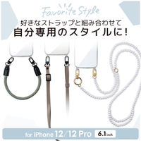 iPhone 12 Pro / 12 用 ケース ハイブリッド 衝撃吸収 クリア PM-A20BHVCKSHCR エレコム 1個（直送品）