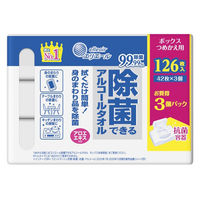 大王製紙 エリエール 除菌できるアルコールタオル ボックス詰替用  1セット（630枚：126枚入×5）