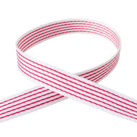 小西リボン ファンシーストライプリボン 10mm巾×10m巻 ピンク KR3002-10-37　3巻/1セット（直送品）