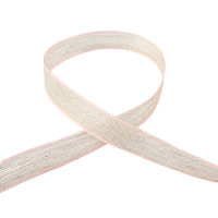 小西リボン リネンラインリボン 12mm巾×20m巻 ピンク KR3760-12-51　3巻/1セット（直送品）