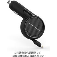 カシムラ DC充電器 リール スイッチレス 2.4A LN BK KL-96 1セット(10個)（直送品）