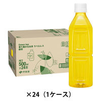 【アスクル・ロハコ限定】伊藤園 香り豊かなお茶 緑茶 500ml ラベルレス 1箱（24本入）  オリジナル（わけあり品）