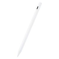 タッチペン スタイラスペン 充電式 D型 ペン先交換可（ペン先2個付属） ホワイト P-TPACSTAP05 エレコム