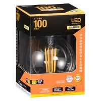 オーム電機 LED電球 G 10W クリア 調光 06-3460 1個