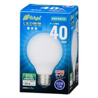 オーム電機 ＬＥＤ電球　Ｇ　Ｅ２６　４Ｗ　昼光色 06-3596 1個（直送品）