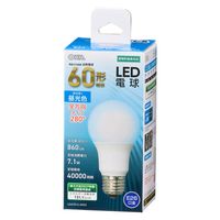 オーム電機 LED電球 A E26 7.1W D 06-4459 1個