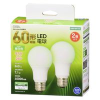 オーム電機 ＬＥＤ　Ａ　Ｅ２６　７．１Ｗ　Ｎ２Ｐ 06-4708 1個（直送品）