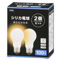 オーム電機 シリカ電球１００Ｗ２Ｐ 06-4744 1個