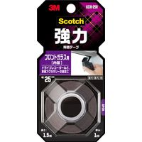 スリーエム ジャパン 強力両面テープ フロントガラス用 幅25mmX長さ1.5m KCW-25R 1セット(10巻)（直送品）