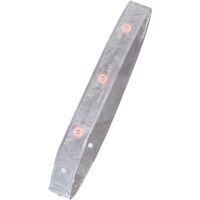 日本緑十字社 緑十字 LEDたすきーW 白 50mm×1400mm PVC 238053 1本 354-0315（直送品）