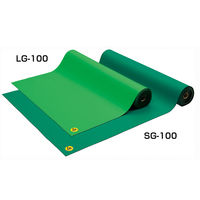 ベッセル 導電性ゴムマット ライトグリーン LG-100 1枚（直送品）