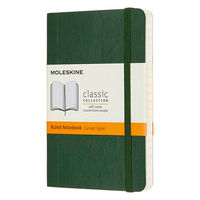モレスキン クラシック ノートブック ソフト ルールド（横罫） ポケット マートルグリーン QP611K15 1冊（直送品）