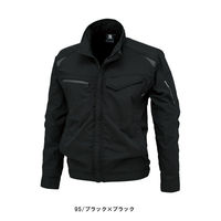 【TSデザイン/藤和】TS DESIGN ストレッチタフ　ワークジャケット  84636  L  95　ブラック×ブラック  1着（直送品）