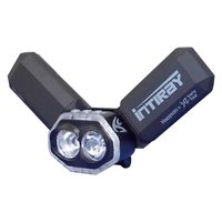 チェストライト 乾電池式 LEDライト 防水保護等級IPX4 ブラック YF-200B-K 1個 Hapyson（ハピソン）