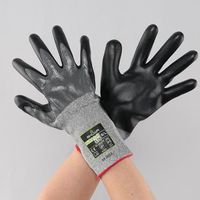 エスコ [S] 手袋(耐切創/DURACoil/ニトリルコート) EA354GJ-151 1セット(5双)（直送品）