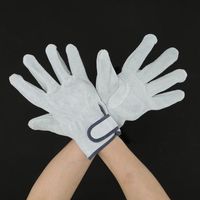 エスコ [L] 230mm 手袋(牛床革) EA353C-112 1セット(10双)（直送品）