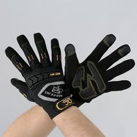 エスコ [M] 手袋(耐衝撃) EA353GE-36 1セット(2双)（直送品）