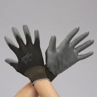 エスコ [M] 手袋(低発塵/ナイロン、ポリエステル・PU/10双) EA354GB-7B 1セット(50双:10双×5袋)（直送品）
