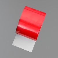 エスコ 50mmx 2m 識別用アルミ粘着テープ(赤) EA944SE-125 1セット(10巻)（直送品）