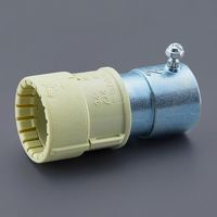 エスコ φ16mm フレキ管用薄鋼電線管アダプター(環境配慮 EA947HN-253 1セット(20個)（直送品）