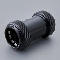 エスコ φ36mm フレキ管用防水カップリング(ワンタッチ型/黒) EA947HP-96 1セット(5個)（直送品）