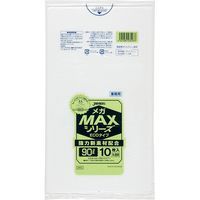 ジャパックス 業務用ポリ袋MEGA MAX　90L　半透明　厚み0.017ｍｍ SM93 1冊（10枚）