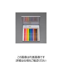 エスコ 24色 クーピー色鉛筆セット EA765MV-252 1セット(3組)（直送品）