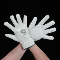 エスコ [L] 手袋(防寒/牛革・フリース) EA915G-142 1セット(2双)（直送品）