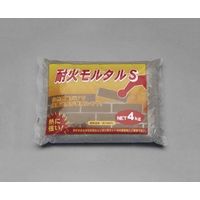 エスコ 4.0kg 耐火モルタル(グレー) EA934KB-14C 1セット(4個)（直送品）