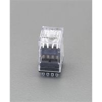 エスコ DC 24V/4cツイン/ 3A[LEDツキ]汎用リレー EA940MP-63 1セット(2個)（直送品）