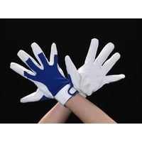 エスコ [L] 手袋(豚革/ブルー) EA353C-22 1セット(5双)（直送品）