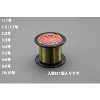 エスコ 0.33mmx 600m ナイロン糸(フッ素樹脂コーティング) EA628AW-4 1セット(4巻)（直送品）