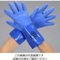 エスコ [M] 手袋(耐切創/塩化ビニール・裏ケブラー・PE) EA354GJ-51 1セット(4双)（直送品）