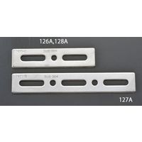 エスコ 24x100mm フラット型連結金具(ステンレス製) EA951EA-126A 1セット(15個)（直送品）