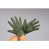 エスコ [LL] 手袋(牛革/OD色) EA353CC-43 1セット(3双)（直送品）