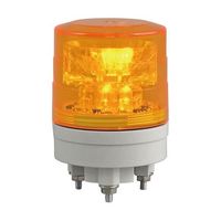 エスコ AC/DC12~24V LED小型回転灯(黄) EA983FZ-22 1個（直送品）