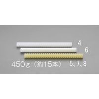 エスコ 450g/φ15x203mm ホットメルトスティック(乳白色) EA305MD-6 1袋(15本)（直送品）