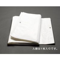 エスコ 3.6x5.4m/0.25mm ホワイトシート(#3000) EA911AC-41 1枚（直送品）