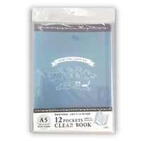 クリアブック A5サイズ 12ポケット ブルー PET-BB 3冊 エヒメ紙工（直送品）