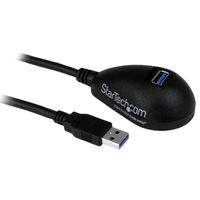 Startech.com 1.5m SuperSpeed USB3.0延長ケーブル ブラック オス/メス USB3SEXT5DKB 1セット（5個）