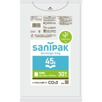 日本サニパック サニパックポリ袋nocoo in 半透明 45L 30枚 0.015mm CUH44 1箱（900枚：30枚入×30パック）（取寄品）