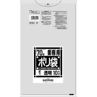日本サニパック Nシリーズ バイオマスプラ 透明 70L 10枚 0.040mm N73V 1箱（200枚：10枚入×20パック）（取寄品）