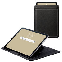 iPad 10.2～11インチ ケース レザー ポーチ スリップインタイプ ブラック TB-A22RPPLSBK エレコム 1個（直送品）