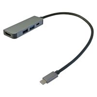 USBハブ Type-C接続 HDMI USB-A PD60W対応 30cm 1個