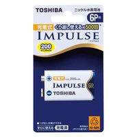 東芝ニッケル水素充電池（IMPULSE） 6P（9V）形 200mAh 6TNH22A 1個