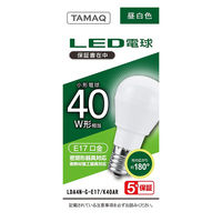 LED電球 E17口金/A型 40W形相当昼白色 配光角約 180° NVC LDA4N-G-E17/K40AR 1個