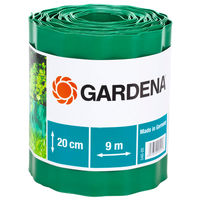GARDENA 花壇エッジング フェンス　20cm　高品質のプラスチック製エッジングロール 00540-20 1枚（直送品）